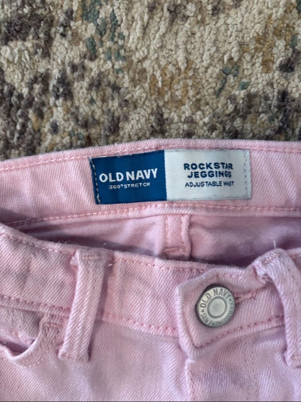 Old Navy 4T Girls' Leggings & Pants Bundle - Pink Adjustable Jeggings - Picture 9 of 16